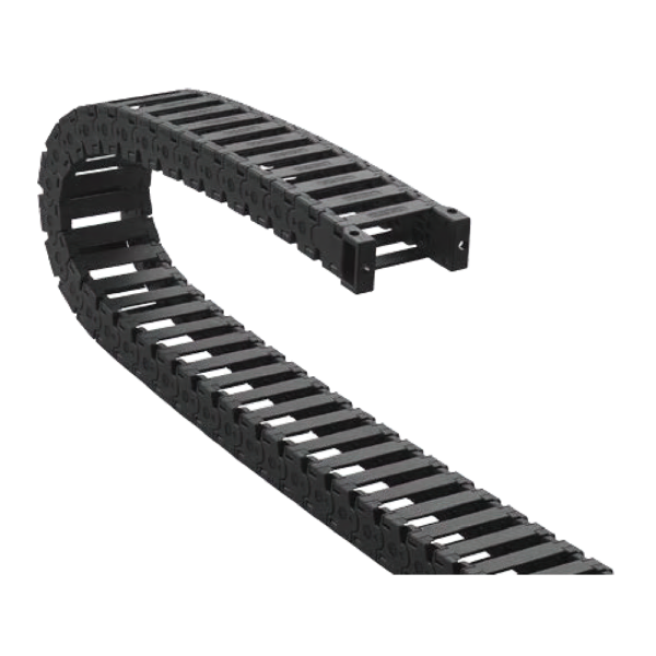 Cable-channel JY18Q.1.50W38 (18×50 mm, l: 1000 mm, r: 38 mm) - Hochwertige Kabelschleppketten und flexible Kühlmittelschläuche von JFLO für industrielle Maschinen und Automatisierung. Langlebig, effizient und für präzise Anwendungen in CNC-Maschinen und Produktionslinien entwickelt.