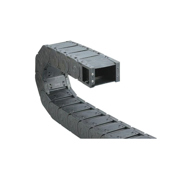 Cable-channel JN35F.1.75W150 (35×75 mm, l: 1000 mm, r: 150 mm) - Hochwertige Kabelschleppketten und flexible Kühlmittelschläuche von JFLO für industrielle Maschinen und Automatisierung. Langlebig, effizient und für präzise Anwendungen in CNC-Maschinen und Produktionslinien entwickelt.