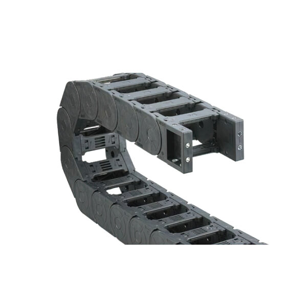 Cable-channel JN35Q.1.150W250 (35×150 mm, l: 1000 mm, R: 250 mm) - Hochwertige Kabelschleppketten und flexible Kühlmittelschläuche von JFLO für industrielle Maschinen und Automatisierung. Langlebig, effizient und für präzise Anwendungen in CNC-Maschinen und Produktionslinien entwickelt.