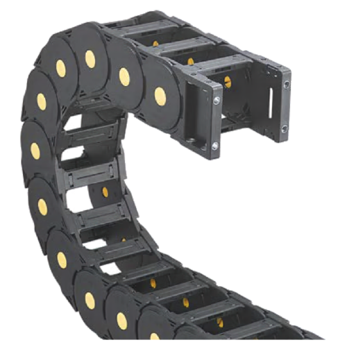 JEZ80Q cable channel. 2.300S600 (80×300 mm, l: 1000 mm, r: 600 mm)