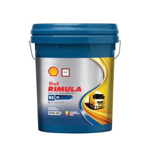Shell Rimula R5 M 10W-40 is a synthetic-technology heavy-duty diesel engine oil engineered for modern Euro 2–4 engines, delivering extended oil drain intervals, engine cleanliness, and maintenance savings for high-output commercial fleets.