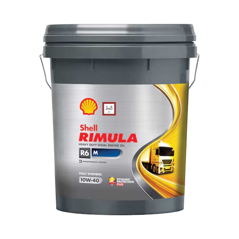 Shell Rimula R6 M 10W-40 is a fully synthetic heavy-duty diesel engine oil engineered to deliver outstanding cleanliness, wear protection, and long-drain performance for Euro IV and V engines without diesel particulate filters (DPF).