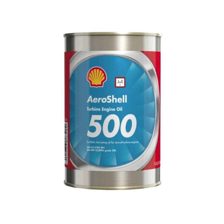 AeroShell Turbine Oil 500 is a 5 mm²/s synthetic ester-based lubricating oil for aircraft turbine engines, approved to MIL-PRF-23699G and SAE AS5780 SPC standards, providing excellent thermal stability and corrosion protection.
