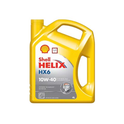 Shell Helix HX6 10W-40 is a premium synthetic technology motor oil that actively removes sludge, reduces oil consumption, and delivers outstanding wear protection across gasoline, diesel, and gas engines.
