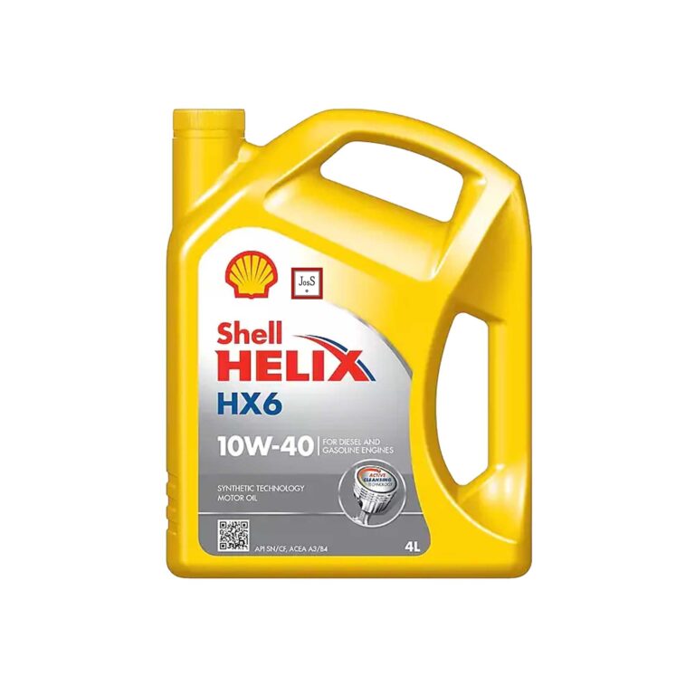 Shell Helix HX6 10W-40 is a premium synthetic technology motor oil that actively removes sludge, reduces oil consumption, and delivers outstanding wear protection across gasoline, diesel, and gas engines.