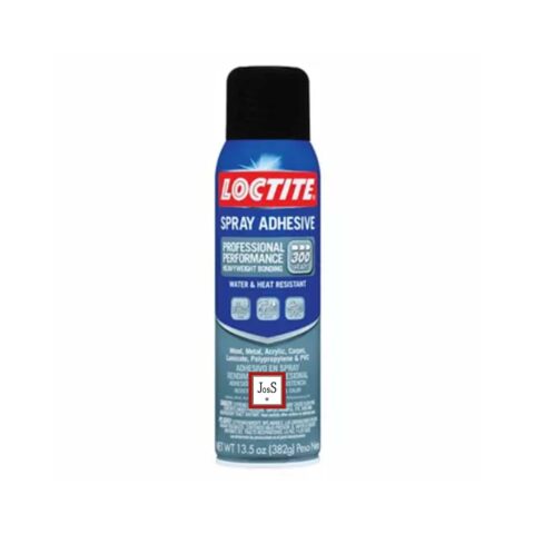 LOCTITE® Spray Adhesive Professional is an industrial-strength aerosol adhesive formulated for heavy-duty bonding applications, providing superior strength and high heat resistance on wood, metal, plastics, and more.