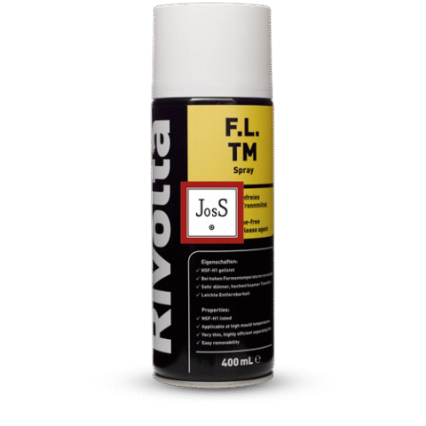 RIVOLTA F.L. TM Spray is a high-performance, fully synthetic chain and surface lubricant in aerosol form, designed for long-lasting protection under high thermal and mechanical stress.