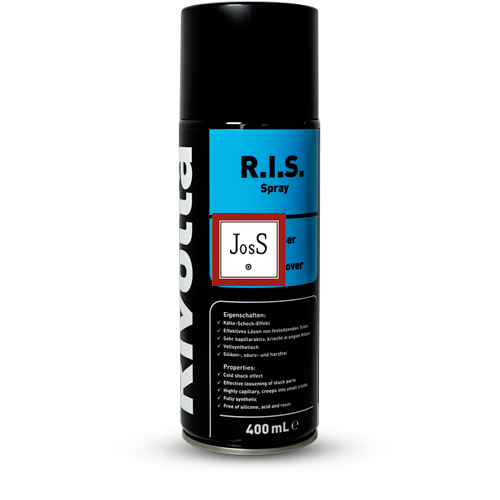 RIVOLTA R.I.S. Spray is a solvent-based cleaner designed for rapid and residue-free removal of oils, greases, and processing residues from metal and plastic surfaces.