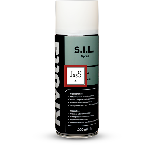 RIVOLTA S.I.L. Spray is a colorless, H1-certified silicone-based lubricant and release agent for use in food and pharmaceutical industries, offering excellent material compatibility and anti-adhesive properties.