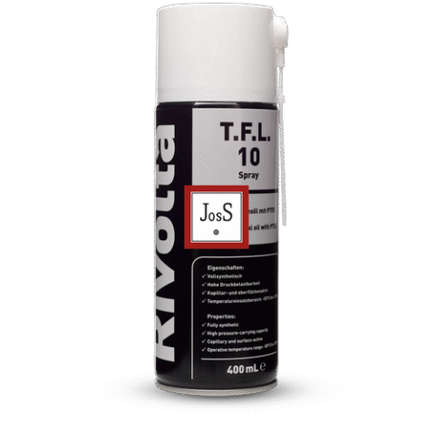 RIVOLTA T.F.L. 10 is a fully synthetic, PTFE-containing multifunctional lubricant with excellent creeping and dry-film forming properties, designed for precise and long-lasting lubrication under high loads and harsh conditions.