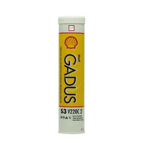 Shell Gadus S3 V220C 2 is a premium multipurpose extreme-pressure grease with a lithium complex thickener, engineered for heavy-duty bearings operating under high temperature and vibration.