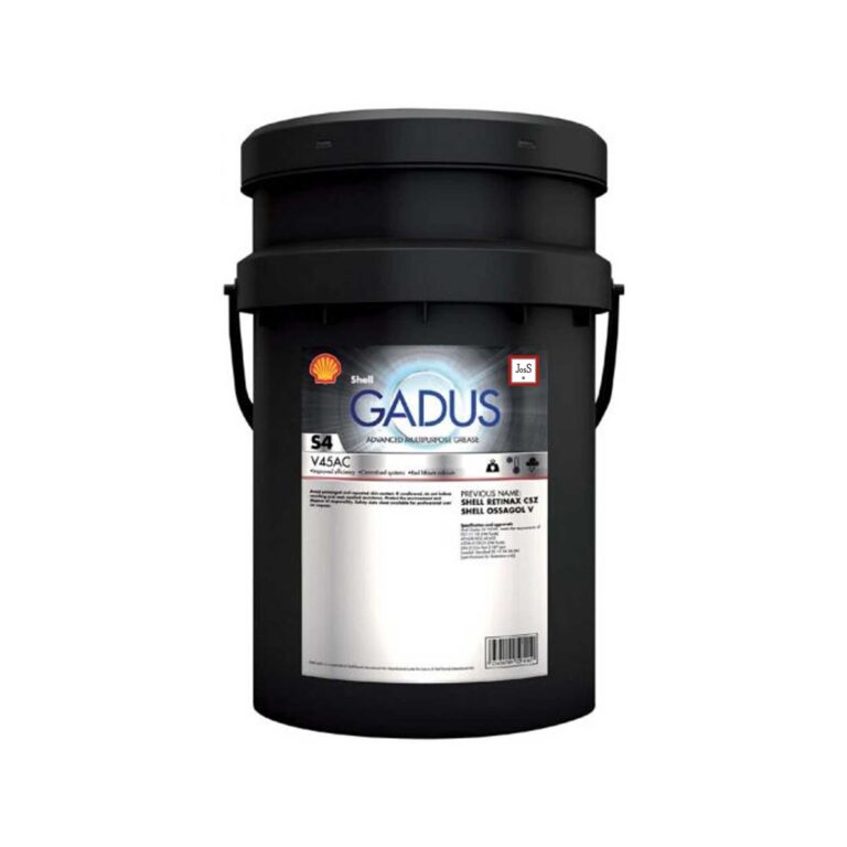 Shell Gadus S4 V45AC 00/000 is a red lithium-calcium multipurpose fluid grease designed for use in centralized lubrication systems, offering excellent pumpability, water resistance, and extreme-pressure protection.