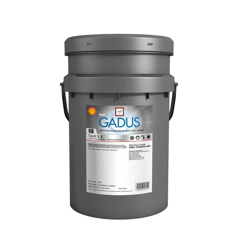 Shell Gadus S5 T460 1.5 is a fully synthetic, advanced multipurpose heavy-duty grease designed for slow-moving, high-temperature bearings under severe loads in industrial environments.