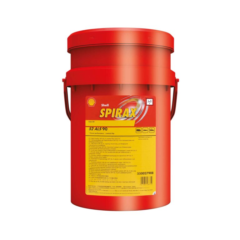 Shell Spirax S2 ALS 90 is a high-quality GL-5 gear oil specifically designed for automotive limited slip differentials, delivering excellent wear protection and optimized friction performance.
