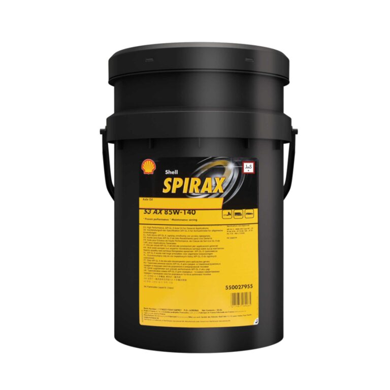 Shell Spirax S3 AX 85W-140 is a high-performance API GL-5 axle and gear oil designed for use in moderate to heavily loaded on- and off-road driveline systems requiring SAE 85W-140, delivering outstanding wear protection and extended drain capability.