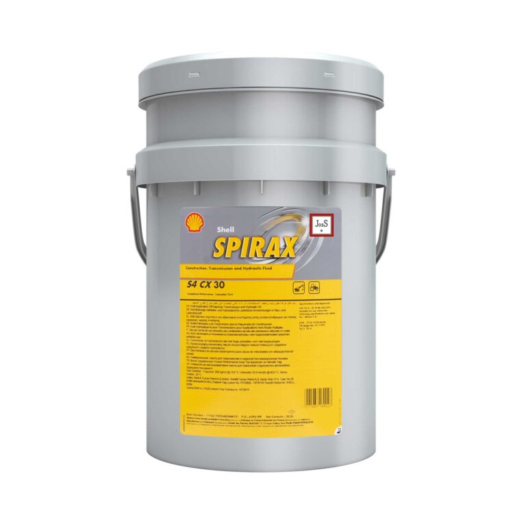 Shell Spirax S4 CX 30 is a high-performance transmission and hydraulic oil for off-highway equipment, engineered to provide superior friction stability, excellent wear protection, and long oil life under demanding conditions.