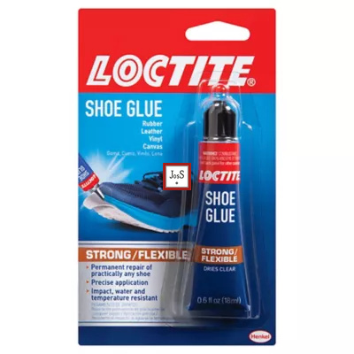 LOCTITE® Shoe Glue is a high-performance, flexible adhesive designed for repairing, rebuilding, and protecting all types of footwear, providing superior durability and weather resistance.