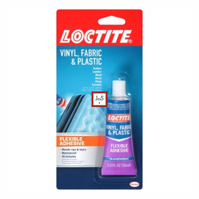 LOCTITE® Vinyl, Fabric & Plastic Repair Adhesive is a transparent, flexible adhesive formulated for repairing, bonding, and sealing vinyl, plastic, rubber, and fabric surfaces with strong, water-resistant performance.