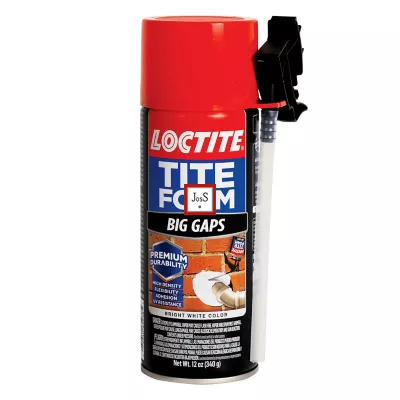 LOCTITE® Tite Foam Big Gaps is a high-expansion polyurethane foam designed to fill, seal, and insulate larger voids with superior durability, UV resistance, and strong adhesion to various construction materials.