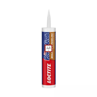 LOCTITE® Power Grab Molding & Paneling is a water-based adhesive with instant grab technology, specifically designed for the installation of molding, paneling, and trim without the need for nails or screws.