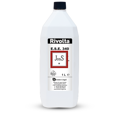 RIVOLTA E.S.E. 340 is a silicone-free defoamer emulsion designed for effective foam suppression in water-based cleaning systems, including those containing anionic, nonionic surfactants or metal soaps.