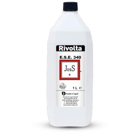 RIVOLTA E.S.E. 340 is a silicone-free defoamer designed to prevent or eliminate foaming in water-based cleaning systems, including those containing various surfactants and metal soaps.