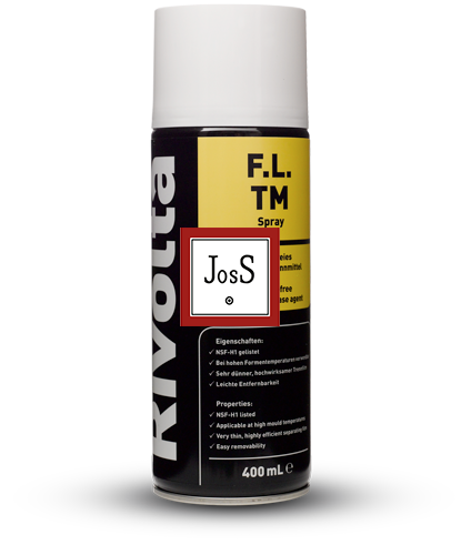 RIVOLTA F.L. TM Spray is a fully synthetic, silicone-free high-performance release agent designed for plastic processing in hygiene-sensitive industries.