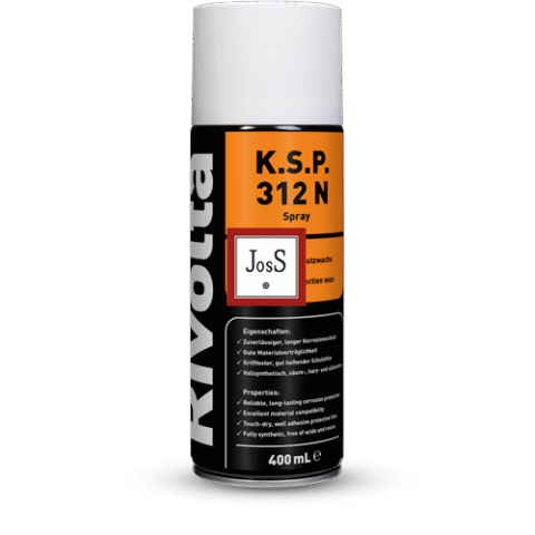 RIVOLTA K.S.P. 312 N Spray is a corrosion-inhibiting wax aerosol designed for long-term protection of metallic surfaces, machinery, and tools under outdoor and fluctuating climatic conditions.