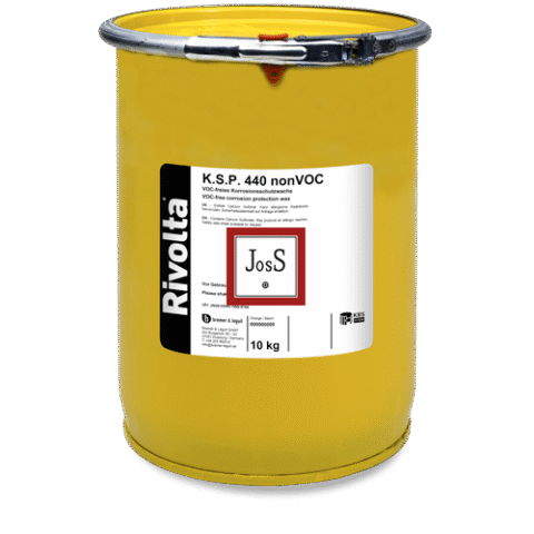 RIVOLTA K.S.P. 440 nonVOC is a VOC-free, solvent-free corrosion protection wax designed for long-term preservation of metal surfaces under extreme environmental conditions.