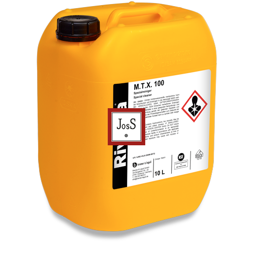 RIVOLTA M.T.X. 100 is a high-purity, residue-free industrial cleaner designed for effective removal of oily and greasy contaminants from machine parts, particularly in food-related environments.
