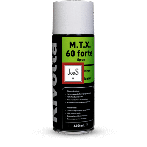 RIVOLTA M.T.X. 60 forte is a fast-evaporating intensive cleaner designed for rapid and effective removal of grease, oil, waxes, and other stubborn contaminants from industrial components.