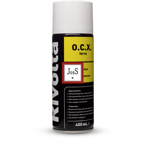 RIVOLTA O.C.X. is a high-performance oxide remover designed for effective cleaning of electrical contacts by dissolving tenacious oxide, sulphide layers, and resinified contaminants.
