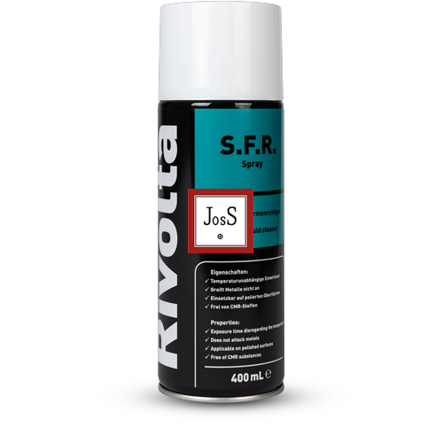 RIVOLTA S.F.R. Spray is a powerful mould cleaner designed for removing plastic processing residues from tools and moulds without attacking metal surfaces.