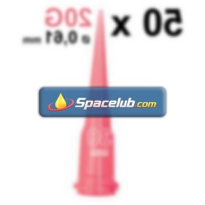 Loctite 97223 Set with 50 PE tapered tip dispensing needles 20G pink