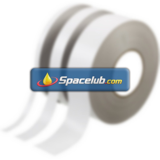 RS PRO White Double Sided Paper Tape, Non-Woven Backing, 25mm x 50m