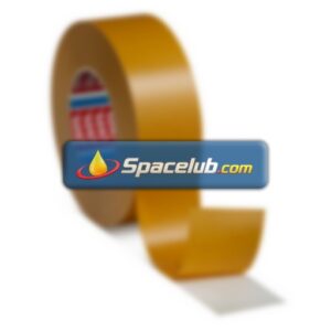Tesa 64620-00005-00 White Double Sided Tape, 0.185mm Thick, 14.5 N/cm, PP Backing, 50mm x 50m