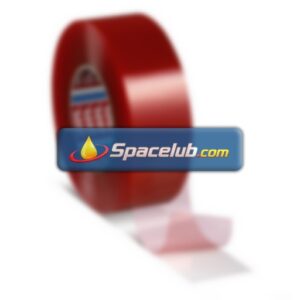 Tesa 04965-00171-00 Transparent Double Sided Tape, 0.205mm Thick, 13 N/cm, PET Backing, 6mm x 50m