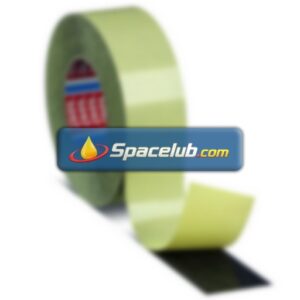 Tesa 05938-00000-00 Black Double Sided Cloth Tape, 0.190mm Thick, 8 N/cm, Cloth Backing, 50mm x 50m