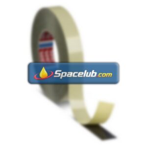Tesa 05938-00003-00 Black Double Sided Cloth Tape, 0.190mm Thick, 8 N/cm, Cloth Backing, 25mm x 50m