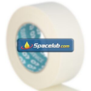 Advance Tapes AT308 White Double Sided Paper Tape, 0.25mm Thick, 6 N/cm, Paper Backing, 50mm x 25m