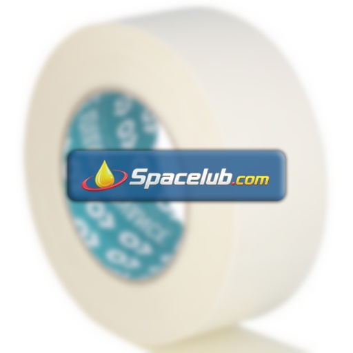 Advance Tapes AT308 White Double Sided Paper Tape, 0.25mm Thick, 6 N/cm, Paper Backing, 50mm x 25m
