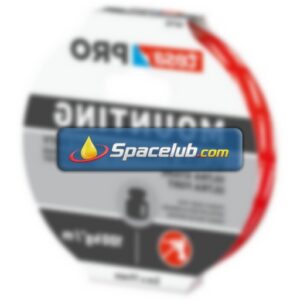 Tesa 66792 White Double Sided Tape, 0.001mm Thick, PE Foam Backing, 19mm x 5m