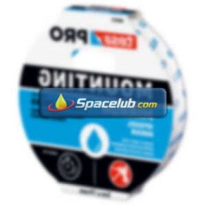 Tesa 66952 White Double Sided Tape, 0.001mm Thick, PE Foam Backing, 19mm x 5m