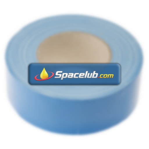 RS PRO Duct Tape, 50m x 50mm, Blue, Gloss Finish