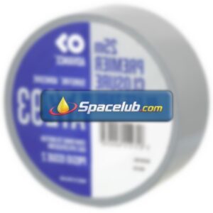 Advance Tapes Closure Plate Tape AT293 Cloth Tape, 25m x 50mm, Silver, Gloss Finish