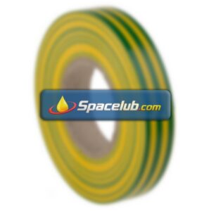 RS PRO Green, Yellow PVC Electrical Tape, 12mm x 20m