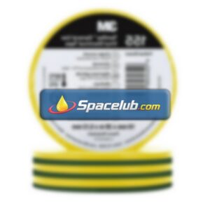 3M Temflex 155 Green, Yellow Vinyl Electrical Tape, 19mm x 20m