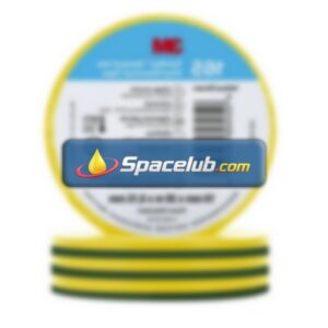 3M Temflex Green, Yellow Vinyl Electrical Tape, 19mm x 20m