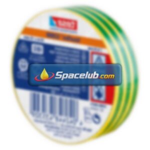 Tesa 53988 Green, Yellow Soft PVC Electrical Insulation Tape, 15mm x 10m