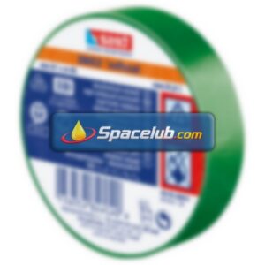 Tesa 53988 Green Soft PVC Electrical Insulation Tape, 19mm x 20m
